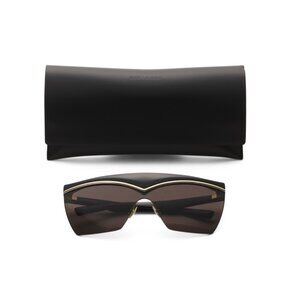 SAINT LAURENT BLACK MULTI 99mm Shield Sunglasses